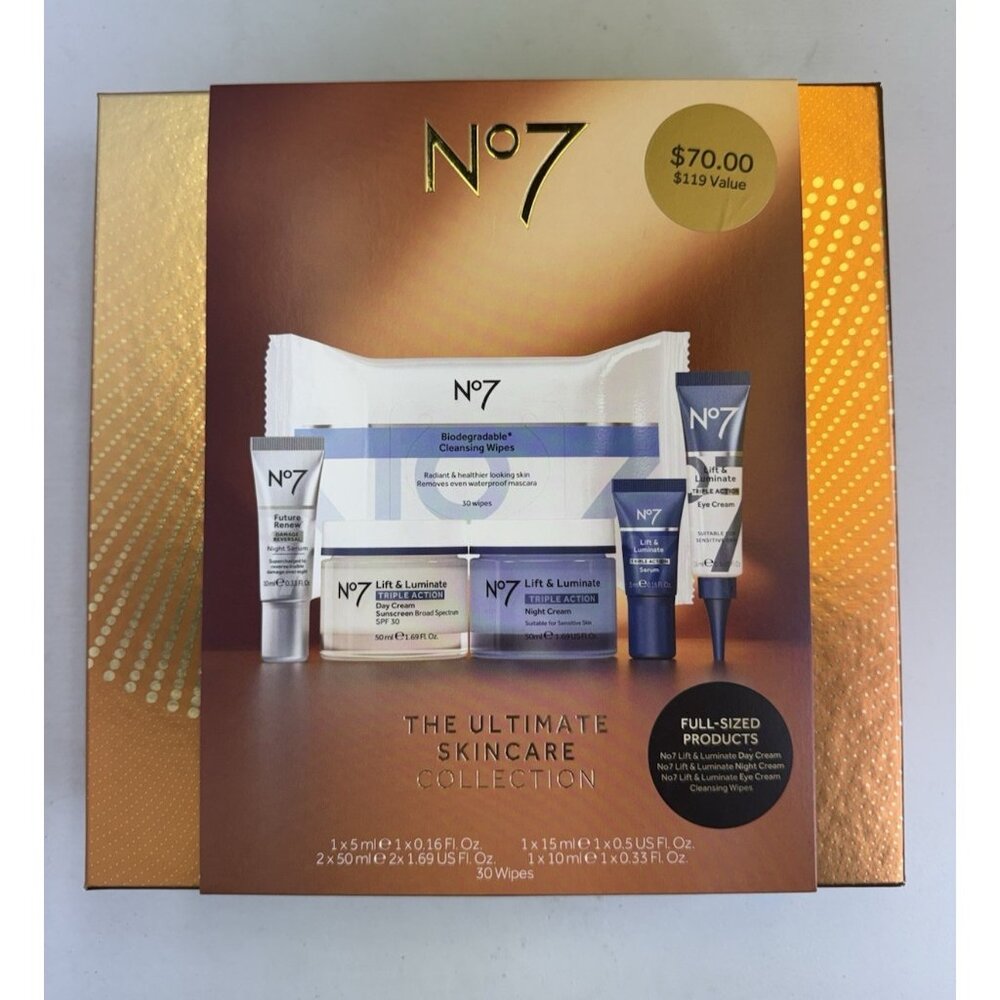 No7 Lift & Luminate Triple Action Ultimate Skincare Collection Set Ex: 05/2028